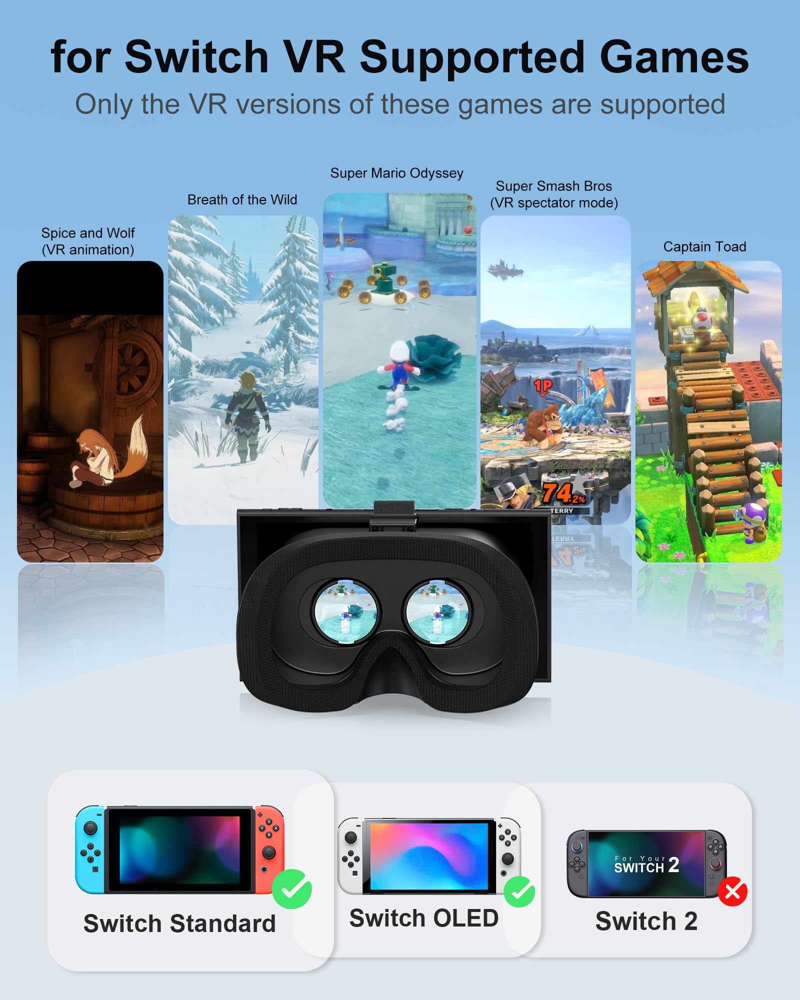 Amazon.com: STARTRC GAMES VR Headset for Nintendo Switch & Switch