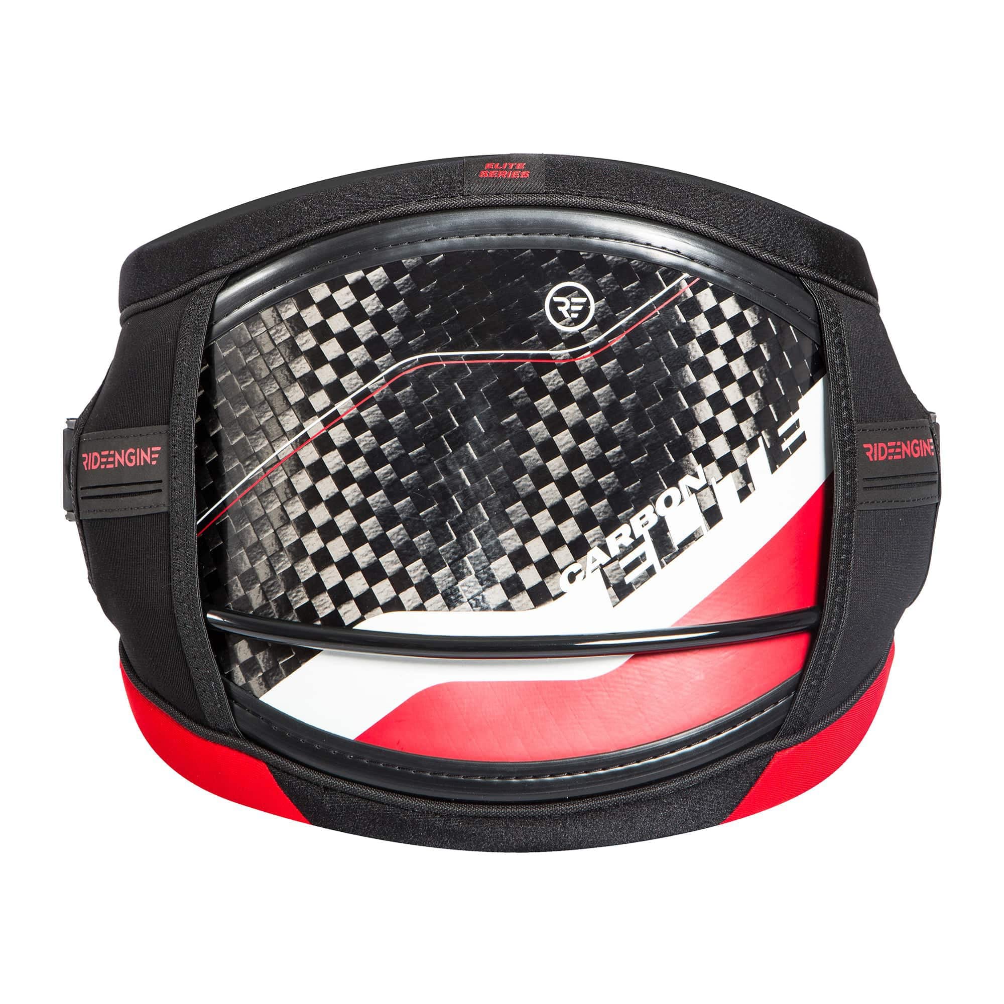 Ride Engine Elite Carbon V8 Kiteboarding/Windsurfing Harness Race Red M