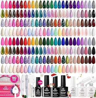 Beetles Nail Nook Gel Nail Polish Set - 119 PCS 100 Colors Gel Polish Ki...