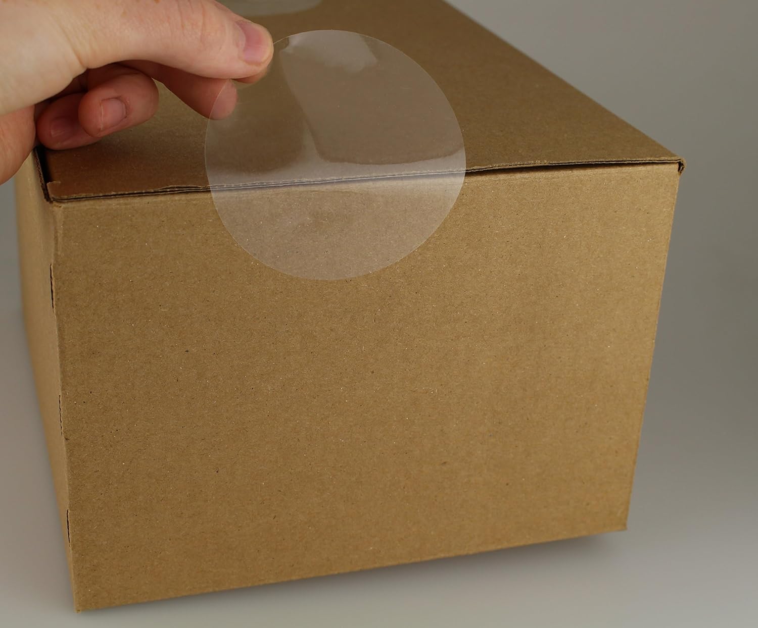 ChromaLabel 3 Inch Clear Round Wafer Seals, 500 per Roll