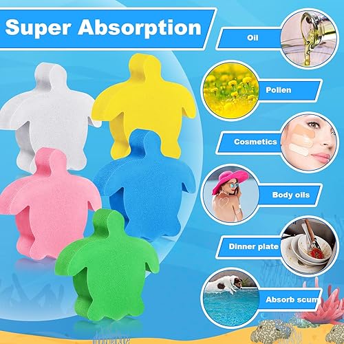 Miniatura 3 de 40 piezas de esponja absorbente de aceite, esponja de aceite, herramientas de limpieza, esponja de filtro para bañera de hidromasaje, piscinas y spa