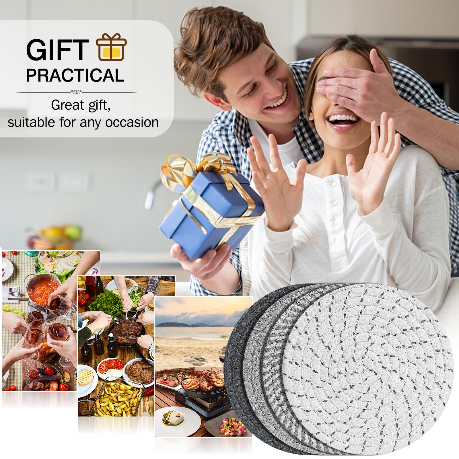 ME.FAN Cotton Trivets - 8 Set Heat Resistant -7 ME.FAN Cotton Trivets - 8 Set Heat Resistant -7