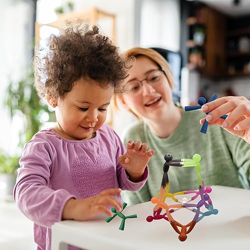 Vista 17 de MAGMEN Juguetes magnéticos para ansiedad con agarre mejorado, paquete de 10 imanes fuertes, juguetes sensoriales de entretenimiento para viajes