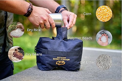 Miniatura 5 de Bolsas de descanso para tiro, bolsas de arena, para deportes, banco de tiro, bolsa de descanso delantera y trasera, bolsas de tiro para bolsa de