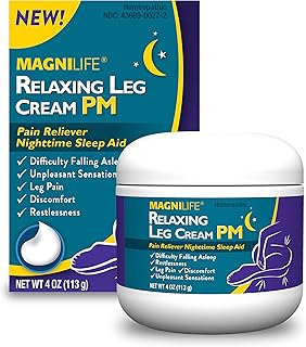 MagniLife Relaxing Leg Cream PM, Restless Legs, Deep Penetrating Topical for Pain, Naturally Soothe Cramping, Discomfort, ...