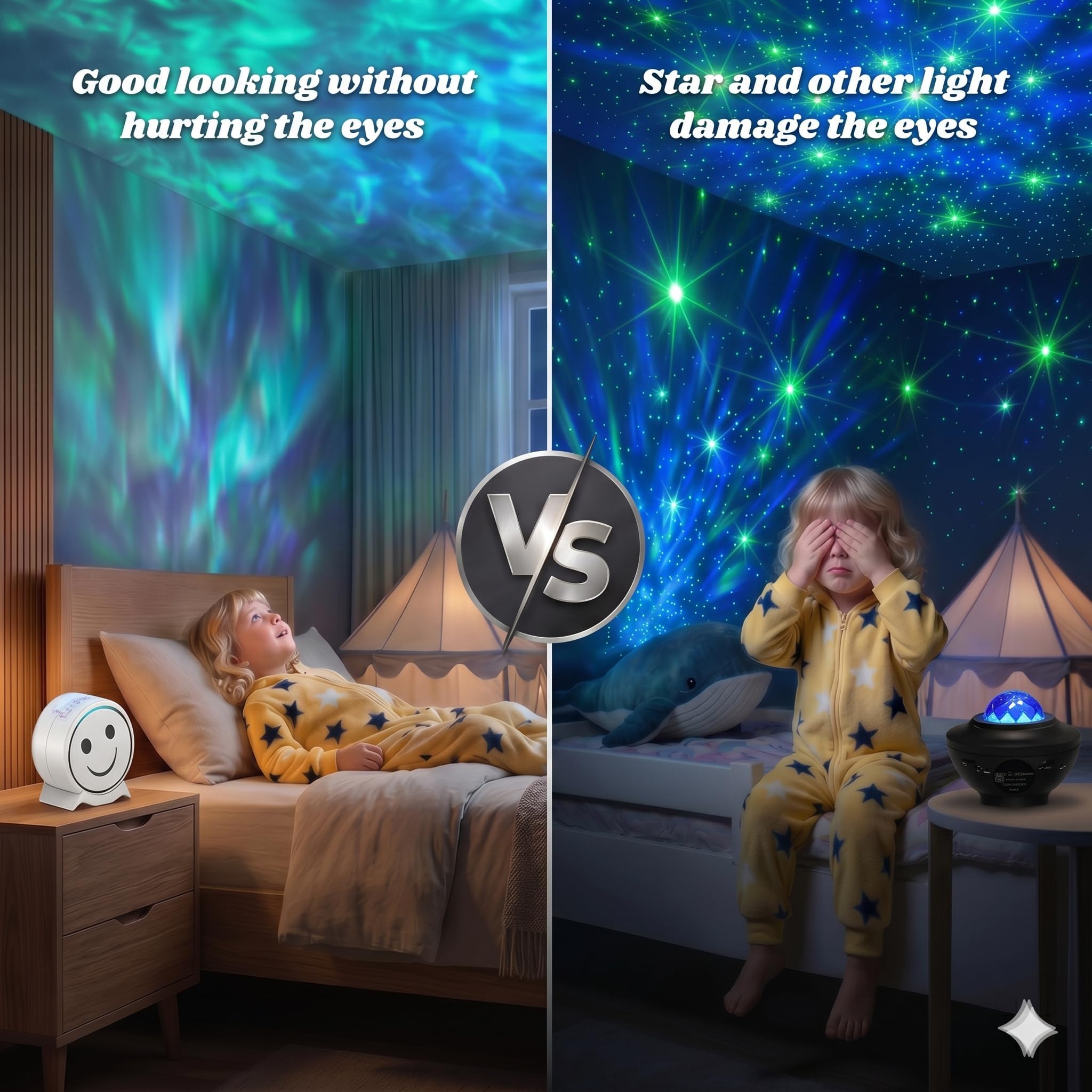 Sternenprojektor, Galaxie-Projektor, Galaxy-Nachtlicht-Projektor für Schlafzimmer, Nachtlicht, mit Timer und Fernbedienung, Geschenk für Kinder und Erwachsene für Decke