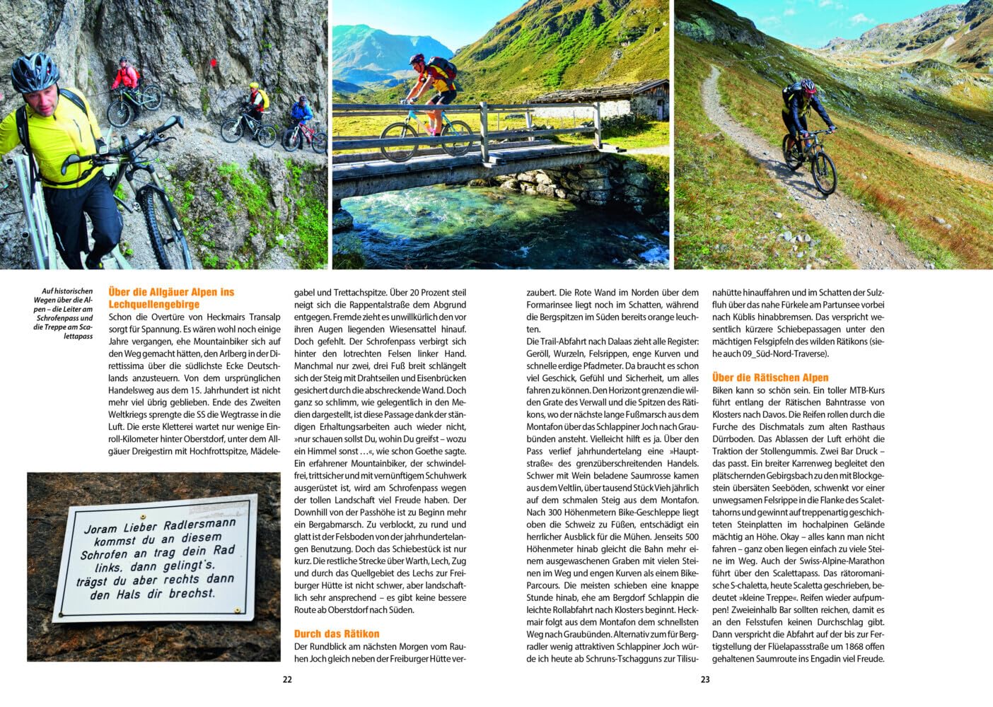 Bruckmann Mountainbikeführer: Alpencross mit dem Mountainbike. 23 Touren in den Ost- und Westalpen. Mit dem Touren-Baukastensystem, Detailkarten und GPS-Tracks zum Download