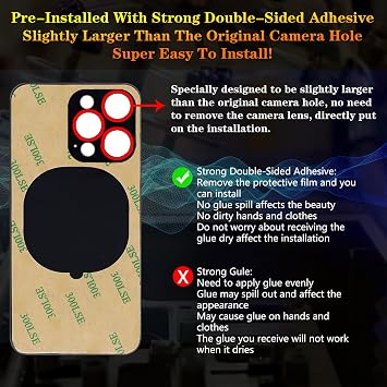 Rear Back Cover Glass Replacement Compatible with iPhone 14 Pro Max 6.7