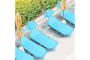 Foldable All Weather Sunbathing Tanning Chair