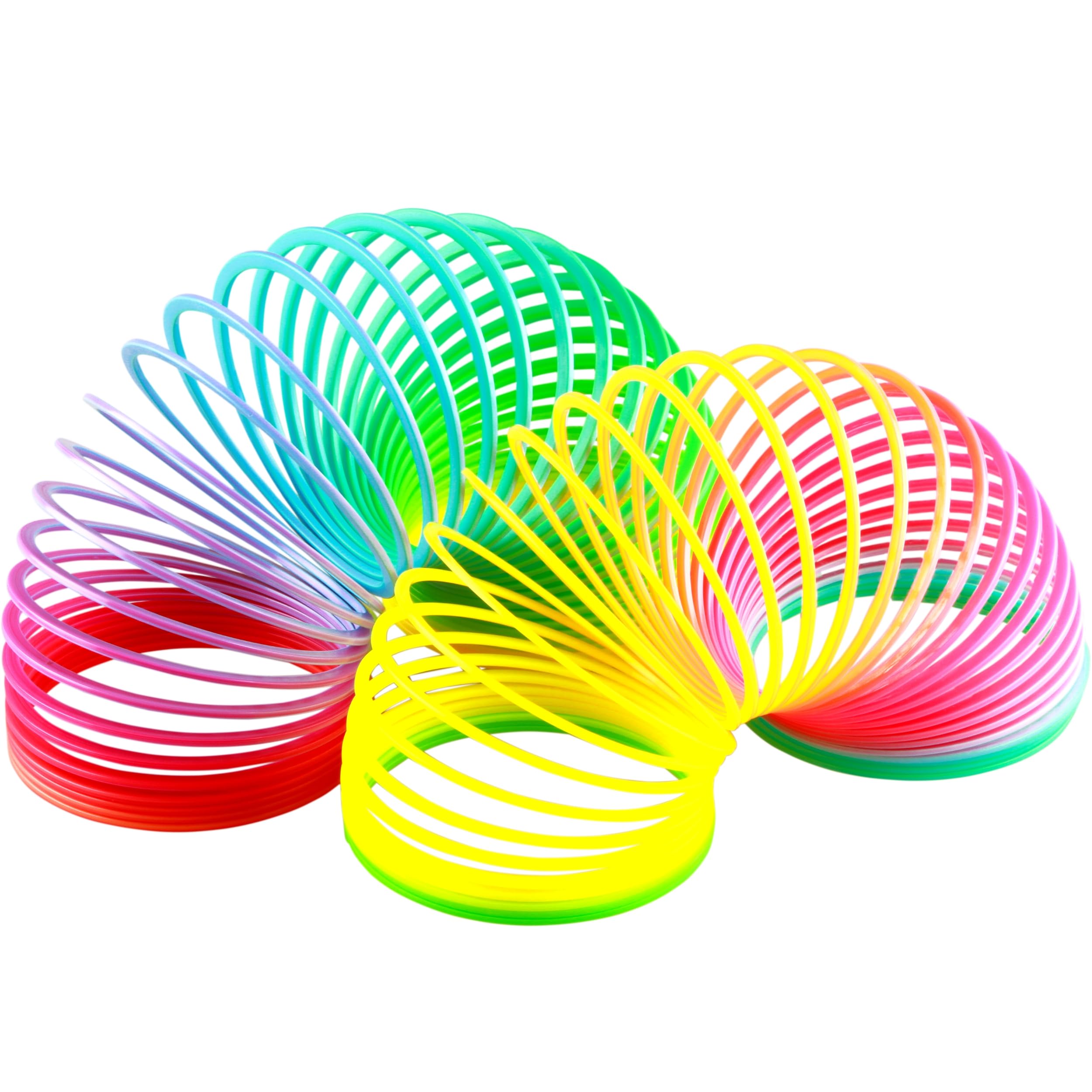 PARENCE. Zestaw 2 tęczowych spiral - Magiczna Wiosenna Zabawka - Kolorowa Spirala Skacząca i Odskakująca - Zabawa dla dzieci i dorosłych - 2 elementy