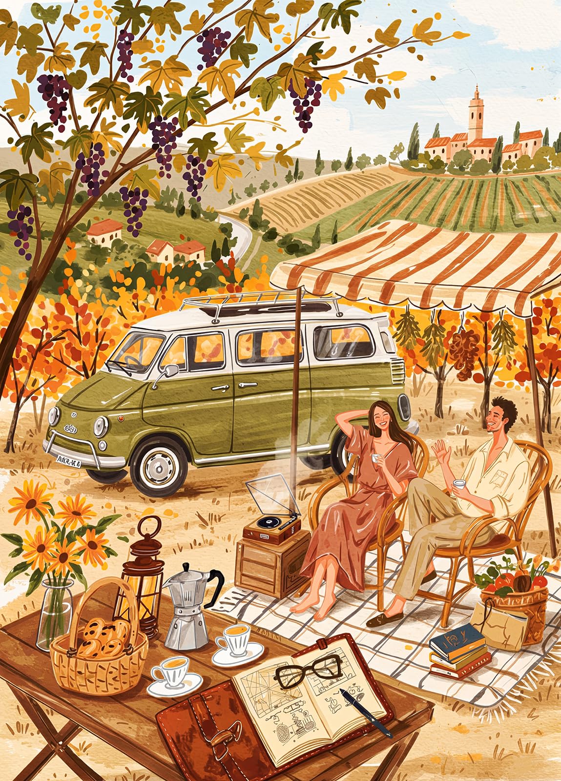 Tuscan Bliss 1000 Piece Jigsaw Puzzles for Adults