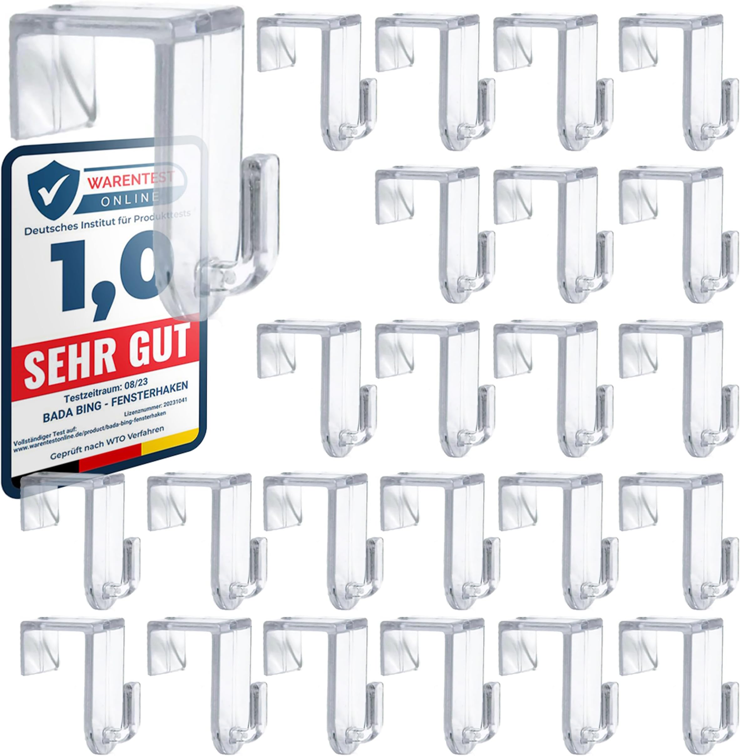 10 Transparente Fensterhaken - Ohne Bohren Für Lichterketten & Deko