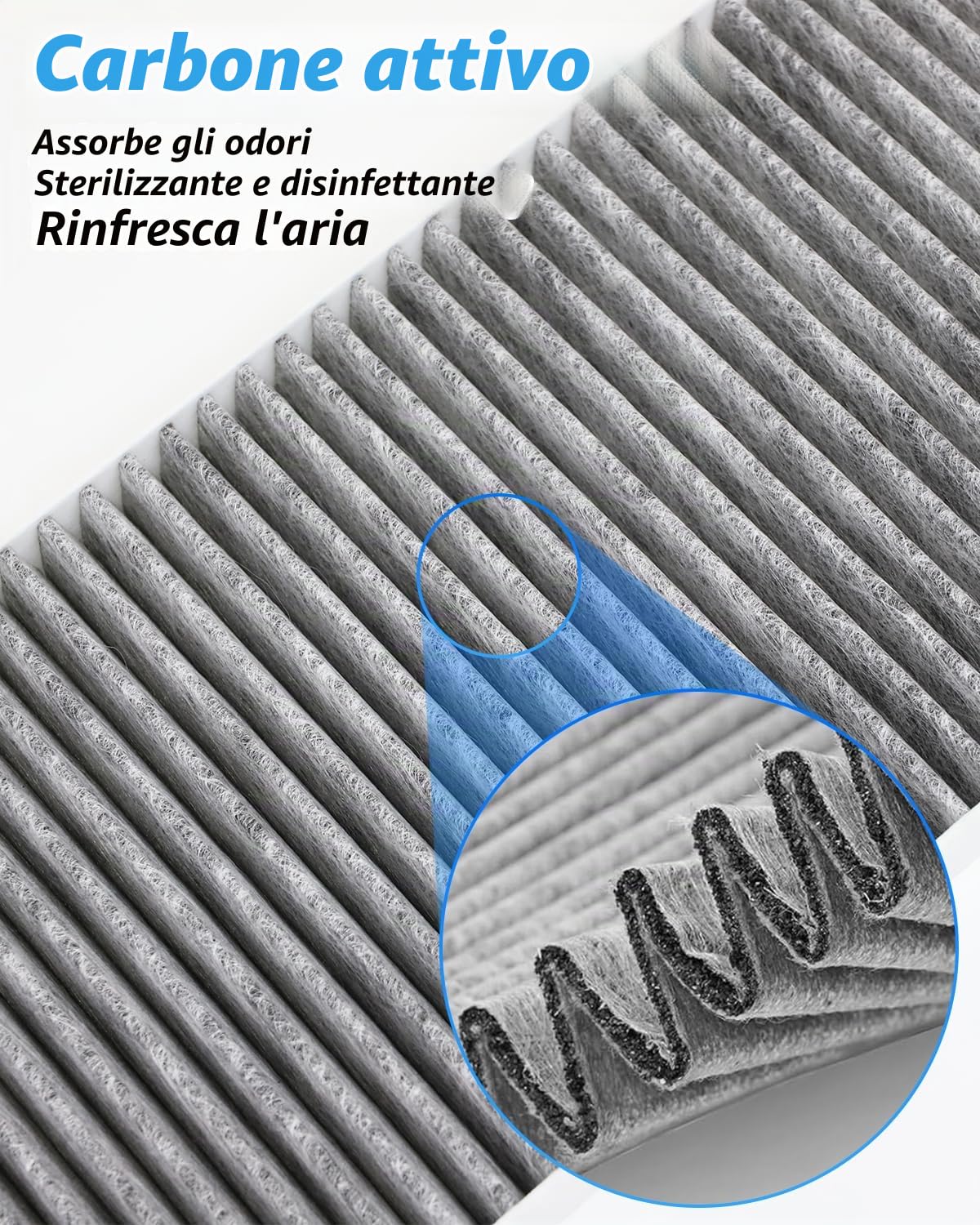 Modello Y Hepa con carbone attivo, circolazione esterna, filtro di ricambio Tesla (Filtro esterno (2 pezzi) (OE))