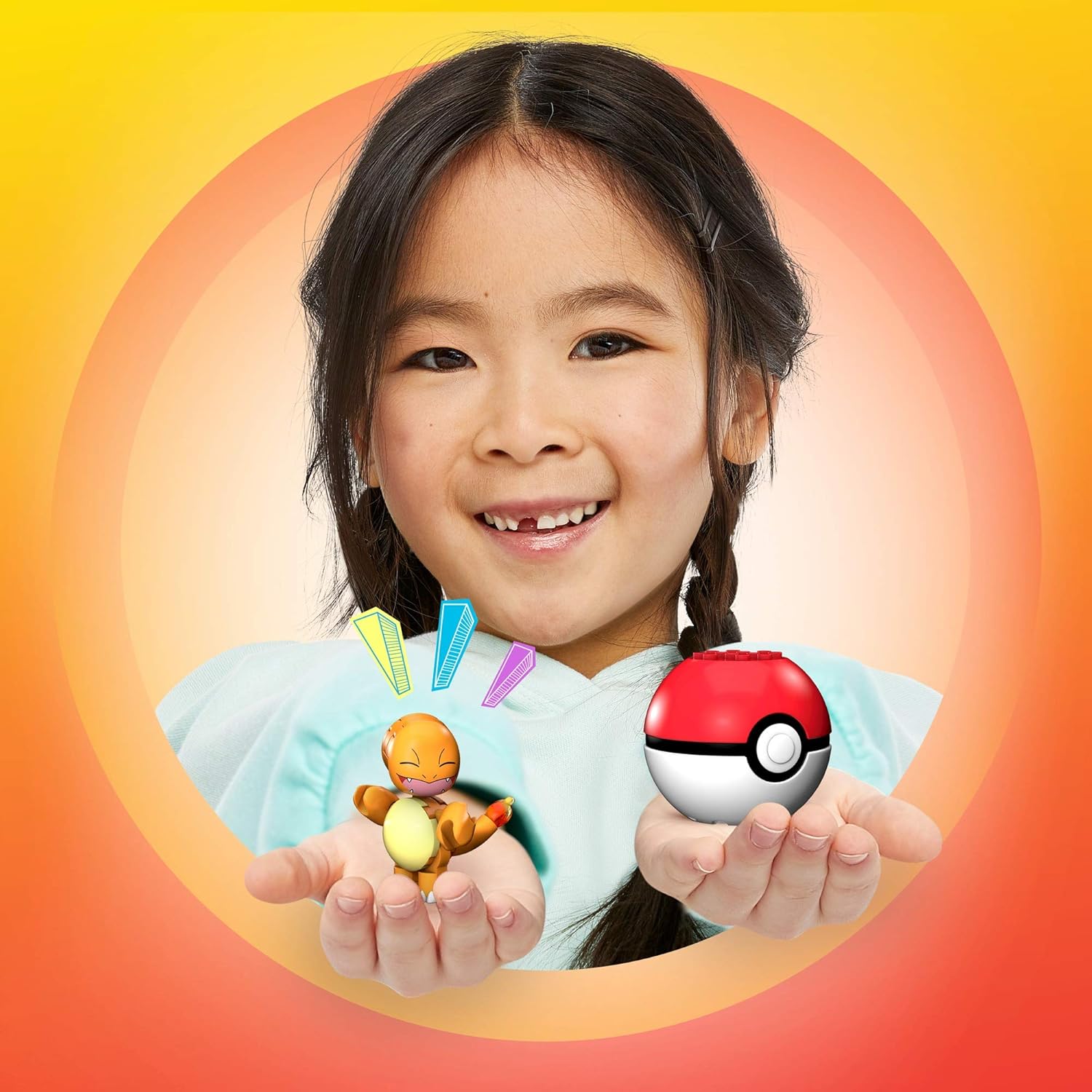 Mega Construx GFC88 Pokemon Charmander Figure, Multicolor