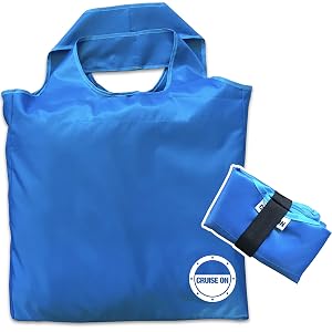 Cruise On Collapsible Travel Tote Bag Large Lightweight Waterproof Nylon for Cruise Beach Shopping Travel Foldable Packable into