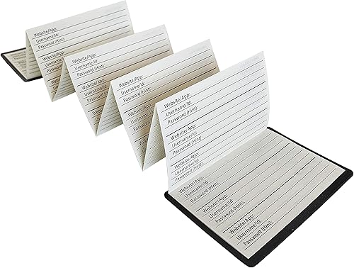 Miniatura 7 de AppleTofu Guardián magnético de contraseñas pequeño - Libro de contraseñas de bolsillo para tarjetas de crédito - Guardián de contraseñas de