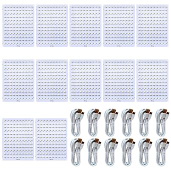 Upgrade 12PCS CMYK LED Backlight Board Kit FAZ007 for Bambu Lab Makerworld Accessories, 120 LED Beads, 3D Printer Light Box 5V Type-c Powered
