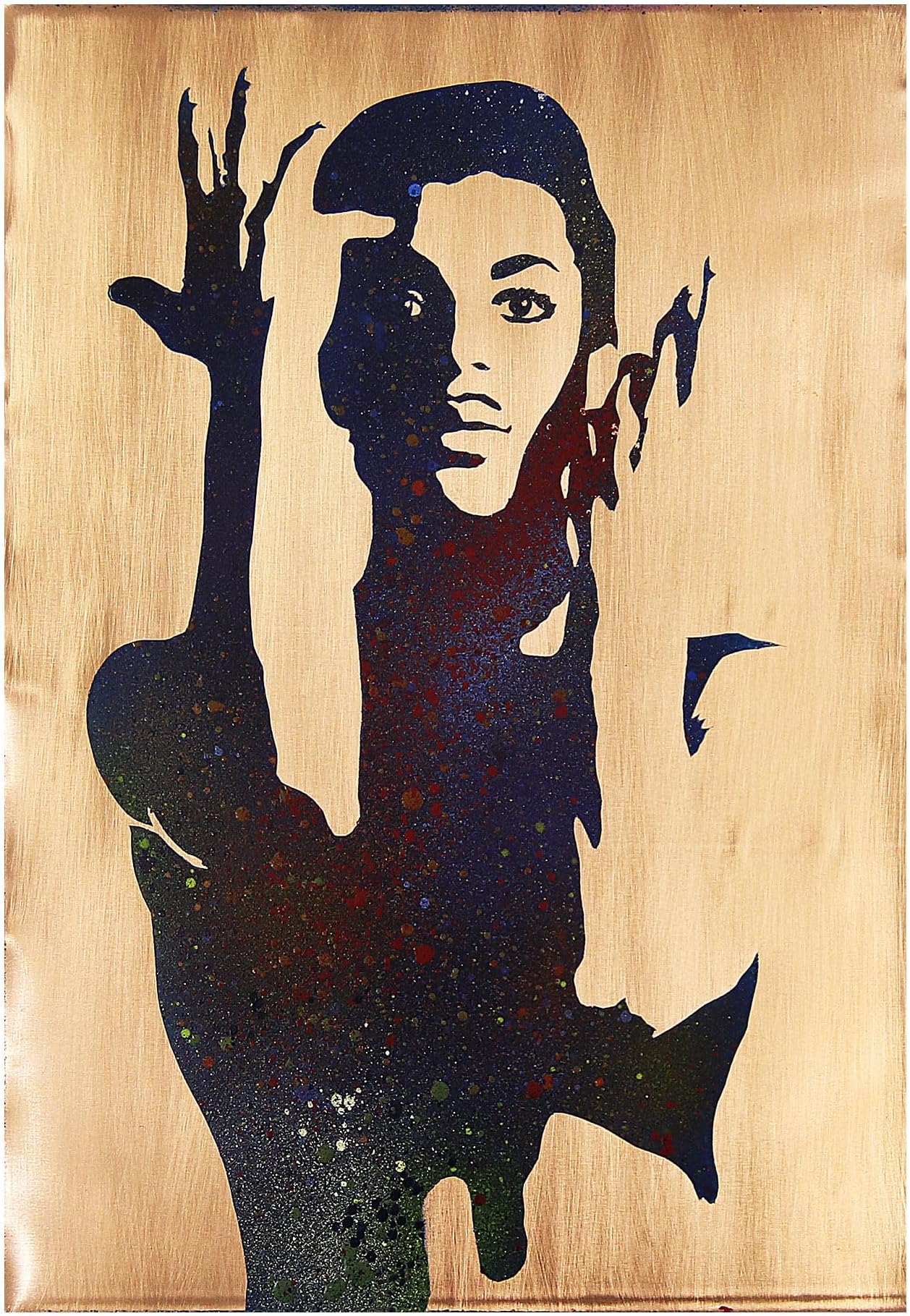 InSpiral Tree Prince Cover Metal Wall Art. Handmade. Copper, Brass, Stainless Steel Sheets and Custom Sizes. Ready to Hang (16, Inches, 12, Inches)