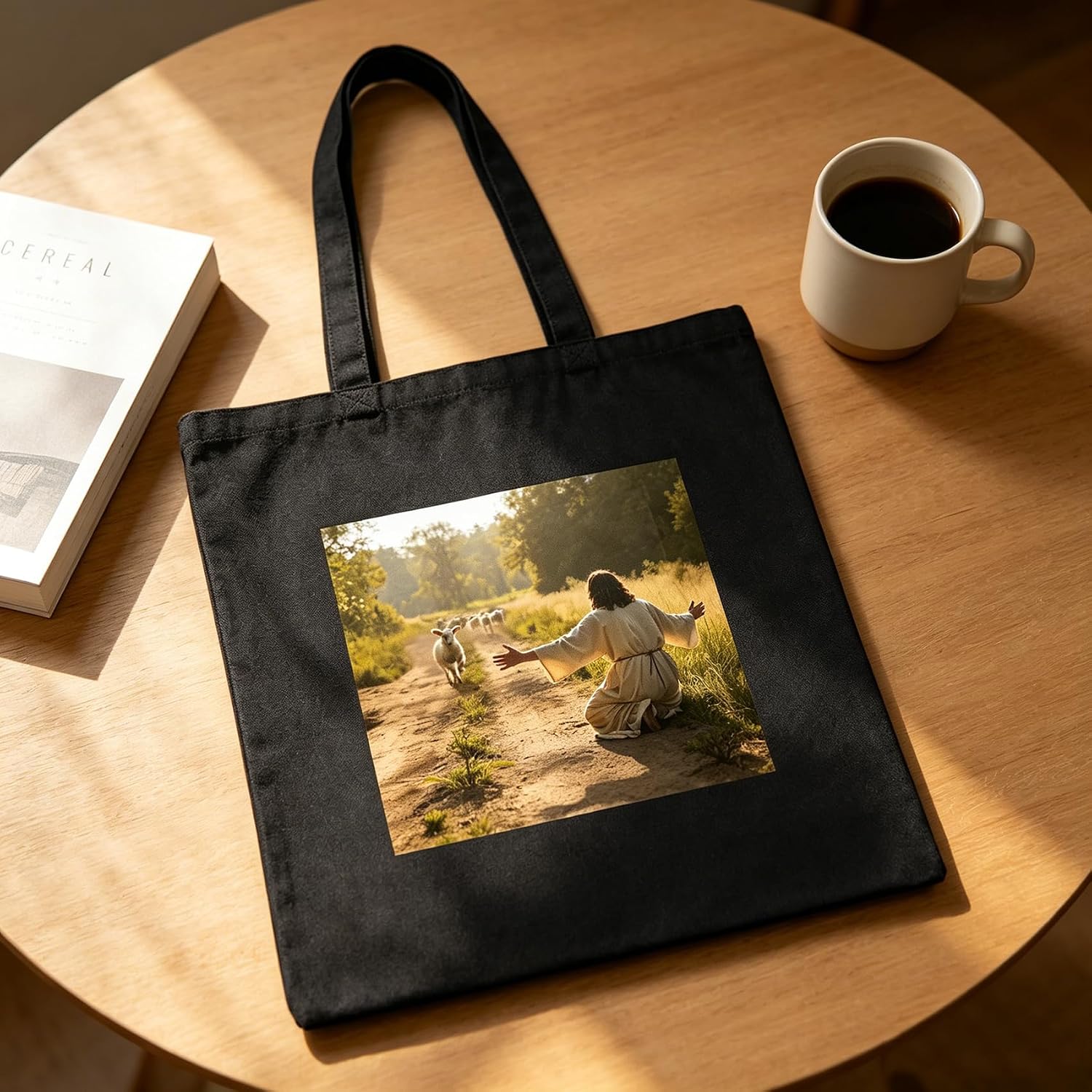 Hefonti Jesus Bags for Women, Christian Tote Bag Gifts for Religious Women
