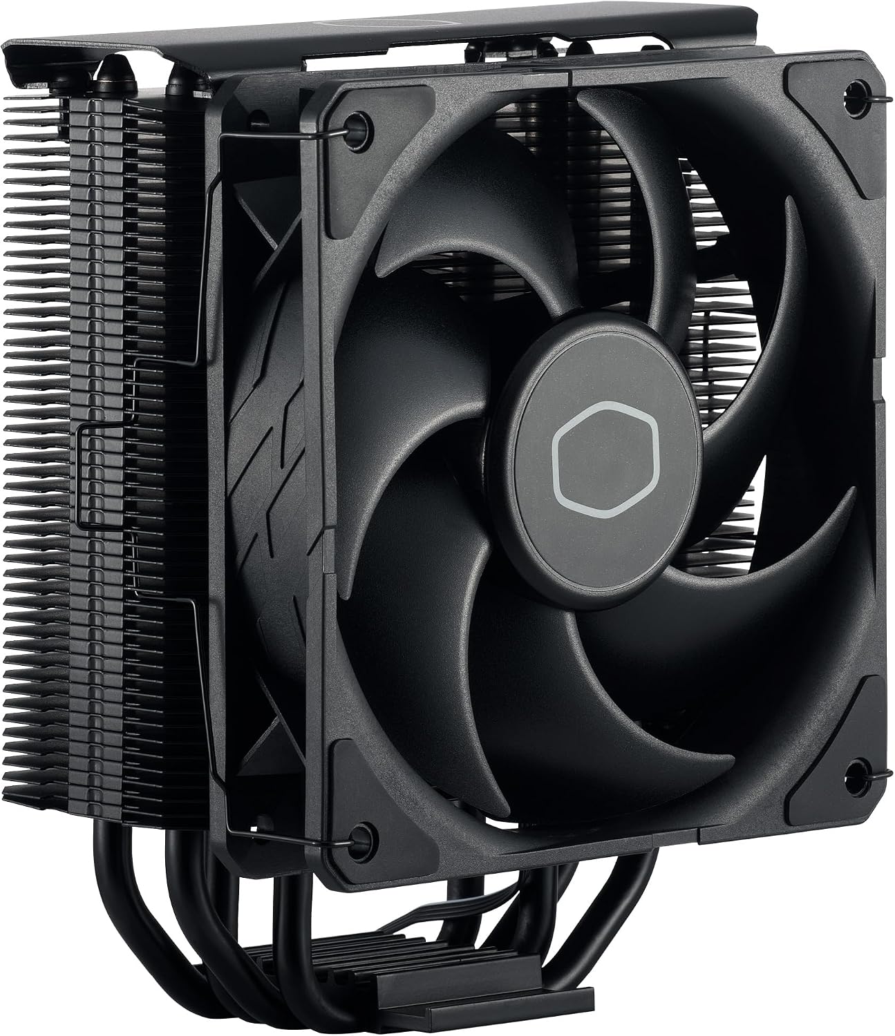 Cooler Master Hyper 212 Black Disipador de CPU – Acabado Aluminio, 4 Tubos de Calor de Contacto Directo Continuo Compacto, Ventilador SickleFlow 120 Edge, Soporte LGA1700 y AM5 – Negro 8