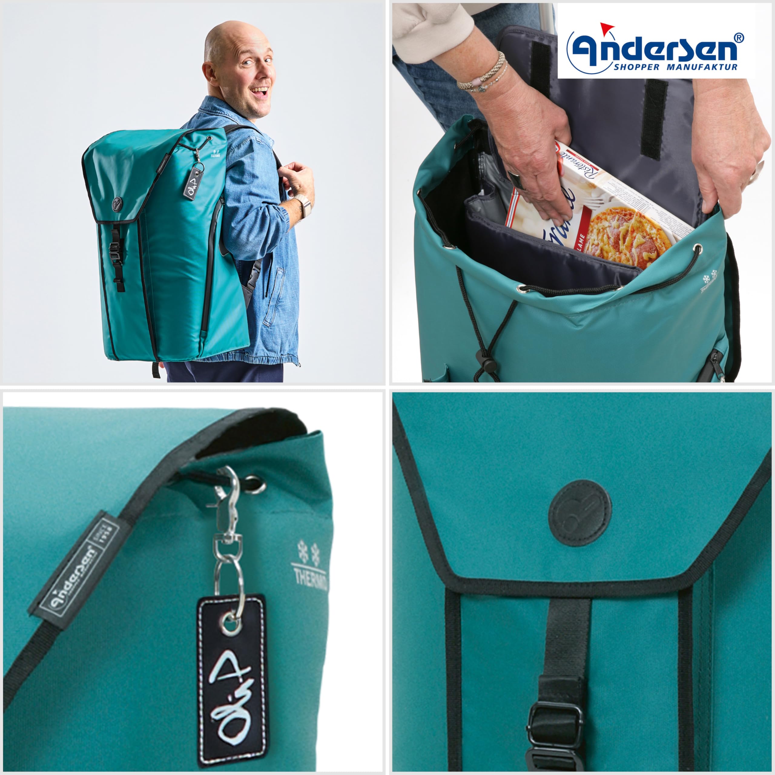 ANDERSEN Royal Shopper Oli.P 3.0 - Carro de la compra, color azul