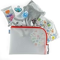 Vista 2 de HERMA 20008 - Neceser con cremallera A5, transparente (10.2 x 7.9 in), pequeña bolsa de viaje con cremallera para cosméticos, líquidos, maquillaje