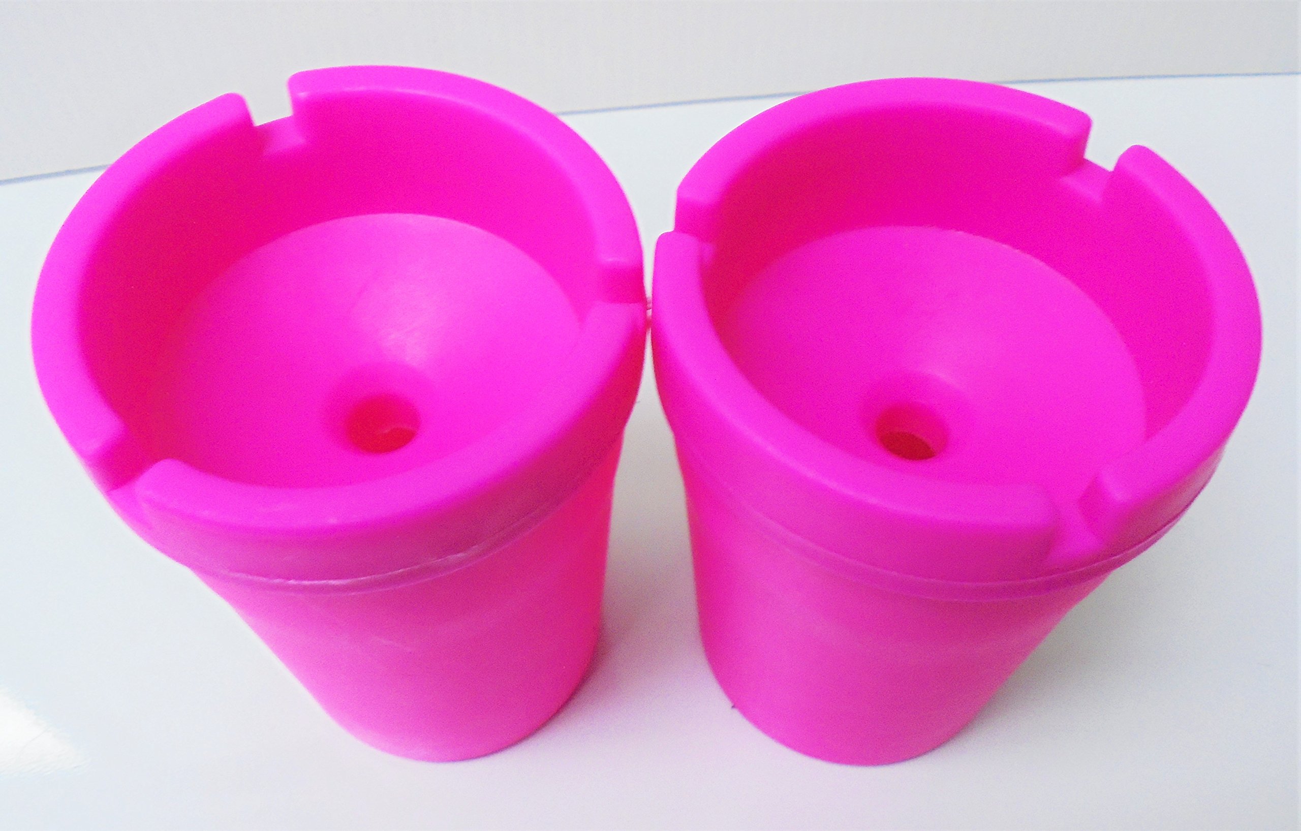 2-Pink Cigarette Ashtray, ASH1E-2P