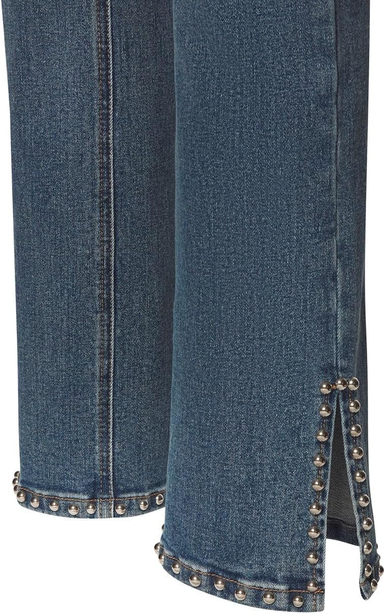 LASCANA Women's Embellished Split Hem Jeans