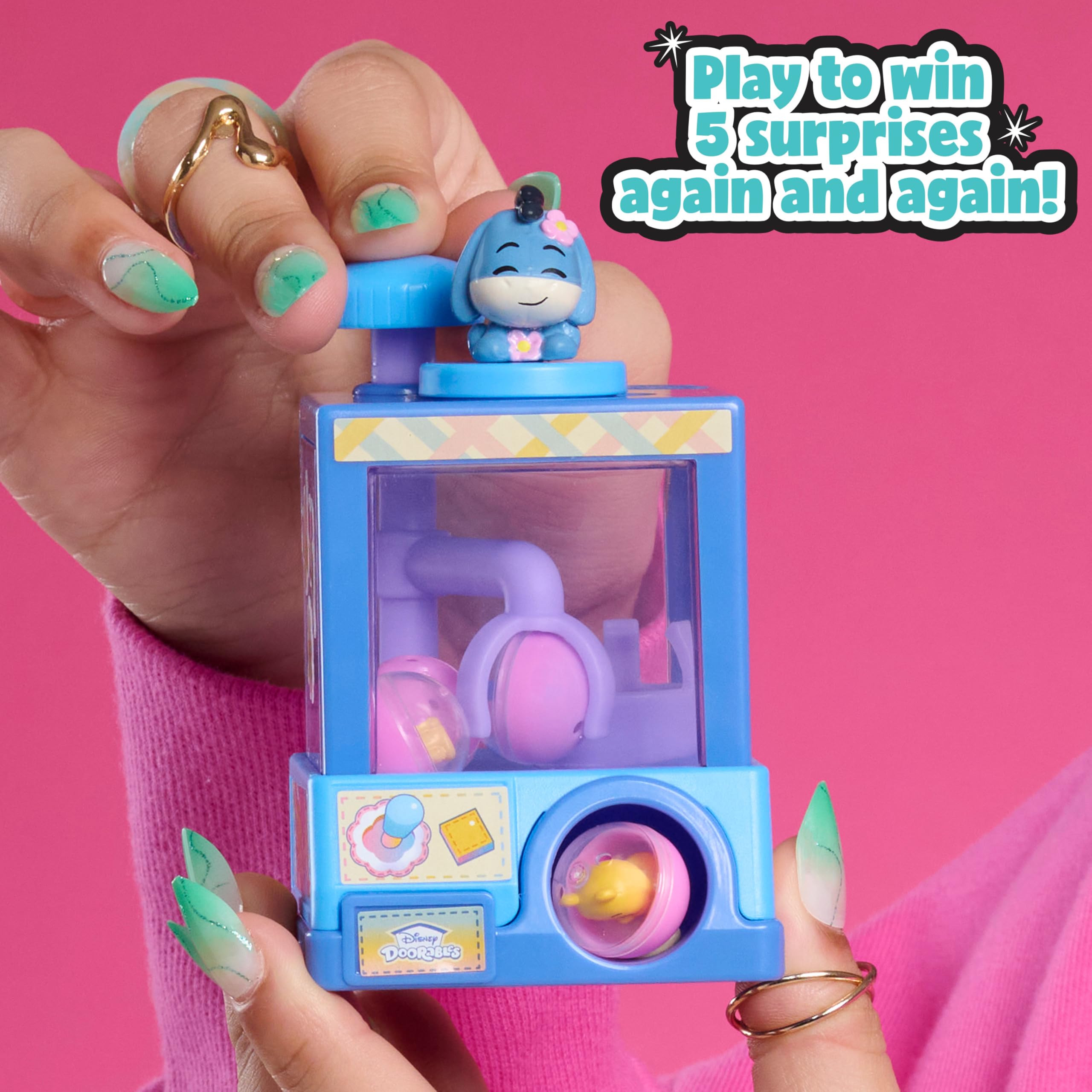 Just Play Disney Doorables Whatcha Gotcha Claw Machine, Collectible 0.65 Inch Toy, Boys and Girls Ages 5 and Up - Image 2