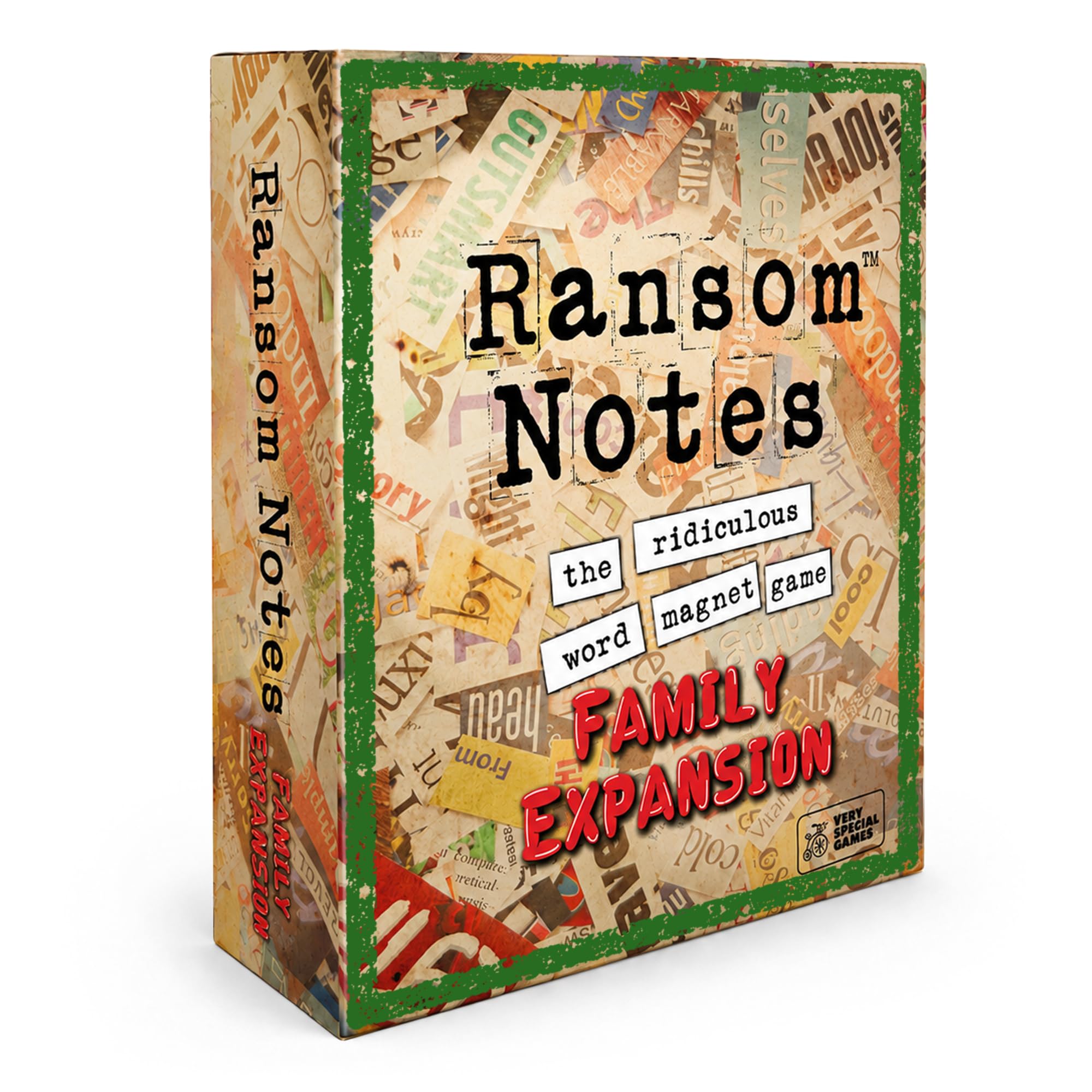 Ransom Notes-Erweiterungspack, Family-Edition, das lächerliche Wortmagnet-Partyspiel(englische Version), ab 3 Spielern | Einfach zu lernen in 1 Minute für lustige Spieleabende. Basisspiel für 3+ Spieler nicht im Lieferumfang enthalten