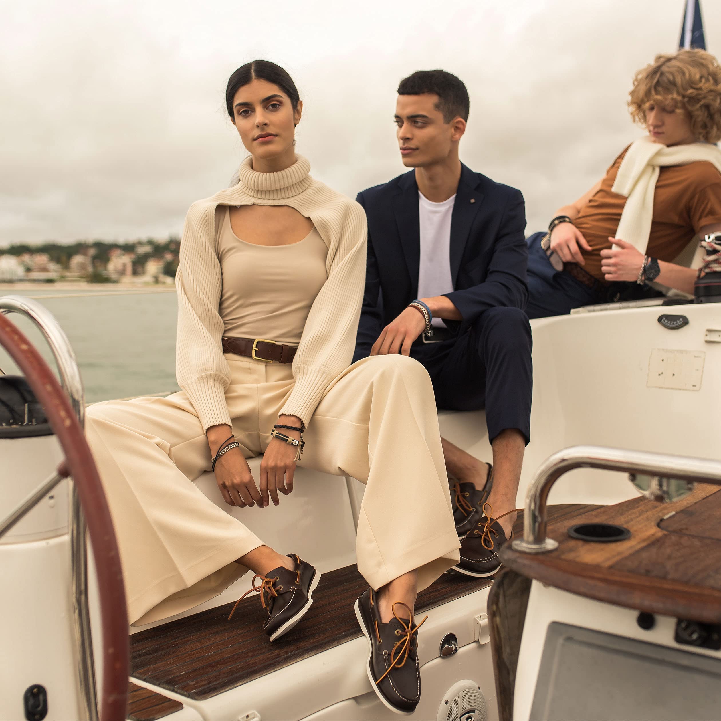 Seajure Damen Bootsschuhe Forvie Dunkelbraunes Leder