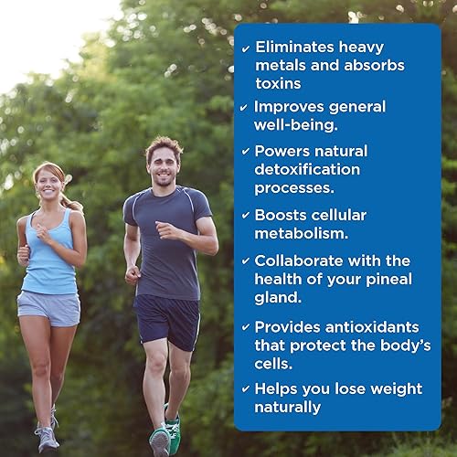 Miniatura 7 de Tabletas de desintoxicación suplemento de magnesio y zeolita con shungita, minerales marinos y carbón activado para desintoxicación de metales