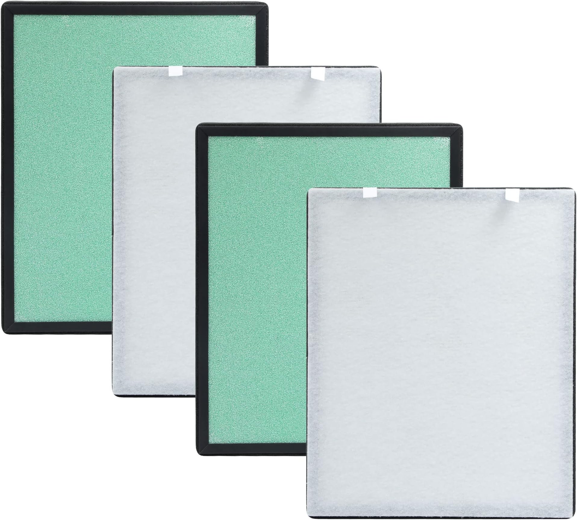 PUREBURG - Set di filtri di ricambio compatibili con il purificatore d'aria DAIKIN MCB50YSAU MC55W, H13 True HEPA disodorante, carbone, purificazione dell'aria, polvere, COV, odore