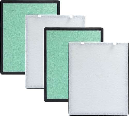 Paquete de 2 filtros de repuesto compatibles con purificador de aire PURO XYGEN P500, filtro Vegebe 4 en 1 True HEPA compatible con purificador de