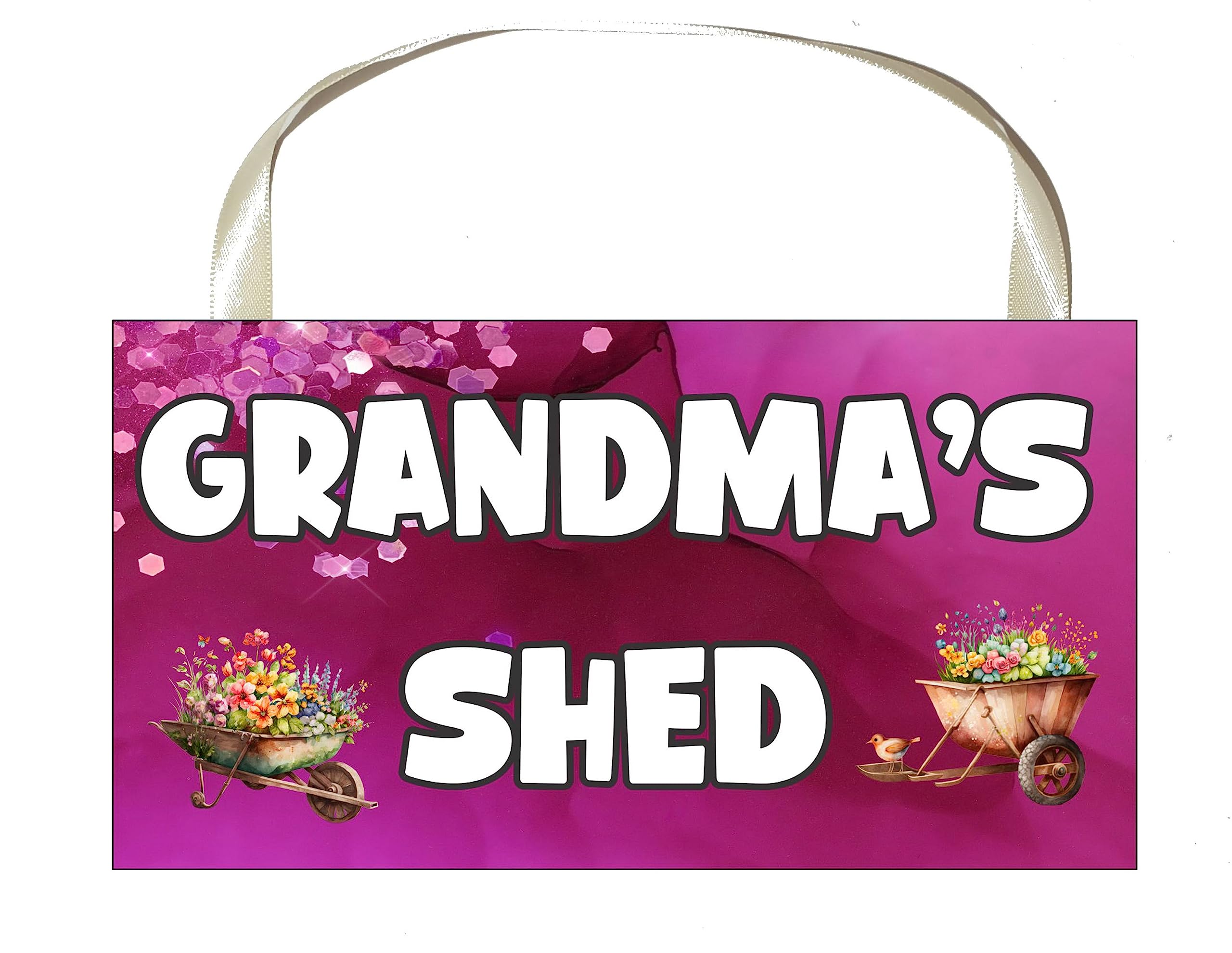 Decalarama Grandma Plaque/Sign Gift – Grandma's Shed - Nice Fun Cute Novelty Gardening Present