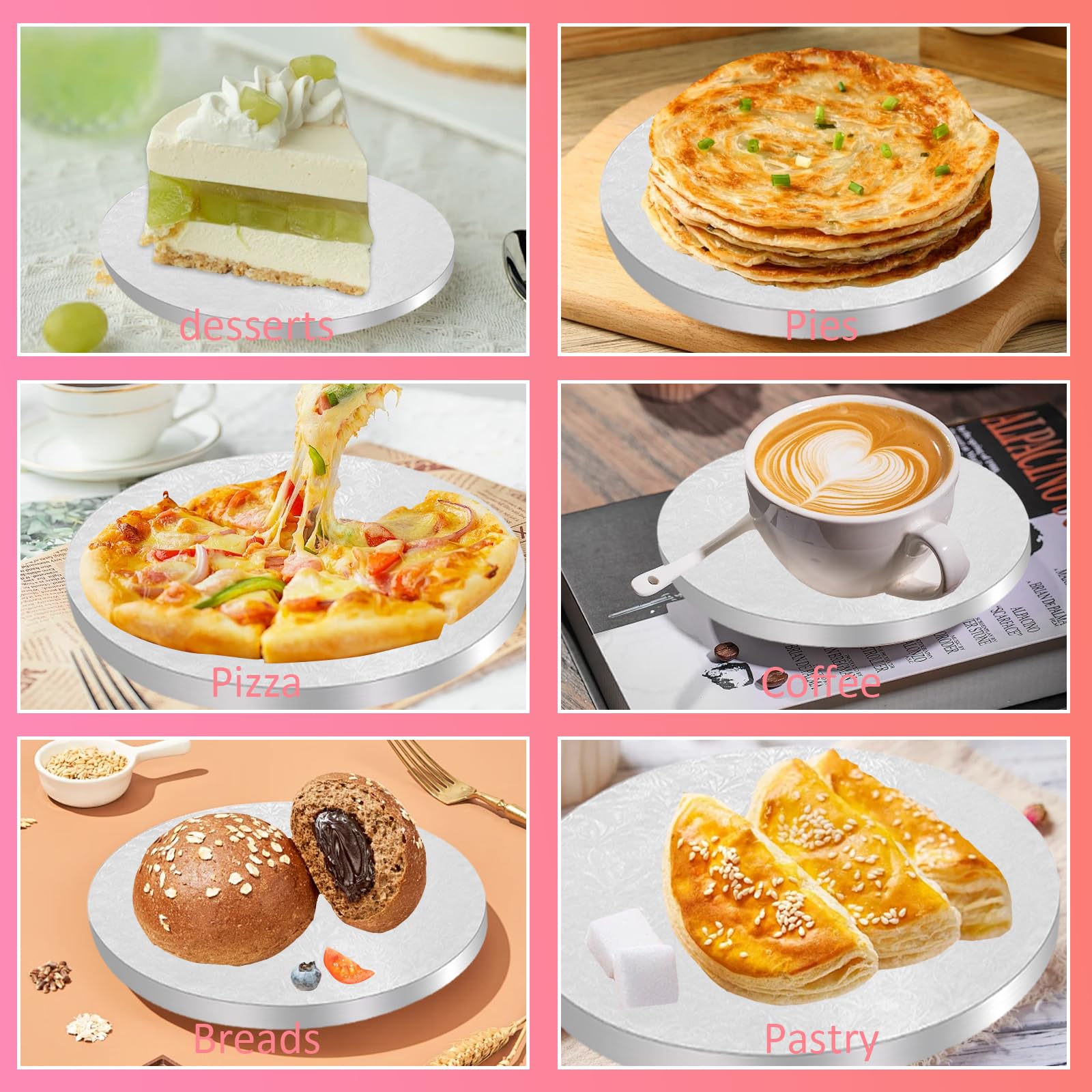 Vassoi Carta Per Alimenti 150 Sottotorta Rotondi Dorati Da 9 Cm - Per Mini Torte, Mousse, Dessert, Compleanni E Feste Sottotorta Rotondo Con Maniglia