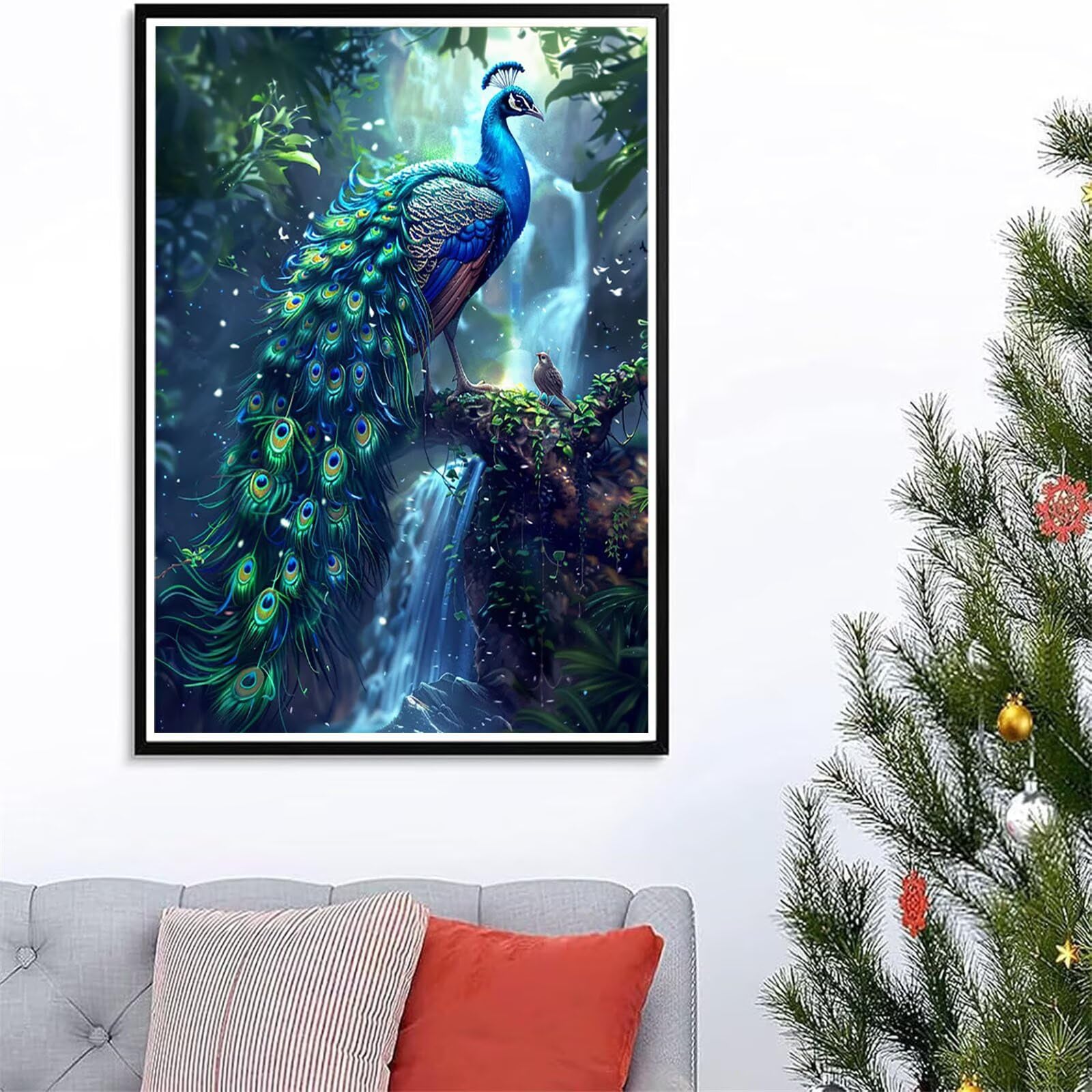 Zestawy artystyczne z motywem pawia, diamentów, dla dorosłych, 5D, jesienne zestawy do malowania diamentami dla dorosłych, DIY, okrągłe, pełne wiercenie, sztuka dla początkujących, kryształowe