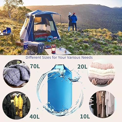 Miniatura 4 de Bolsa seca impermeable de 2 litros, bolsa de compresión enrollable, bolsa seca para equipo de mochila, adecuada para almacenamiento y diversas
