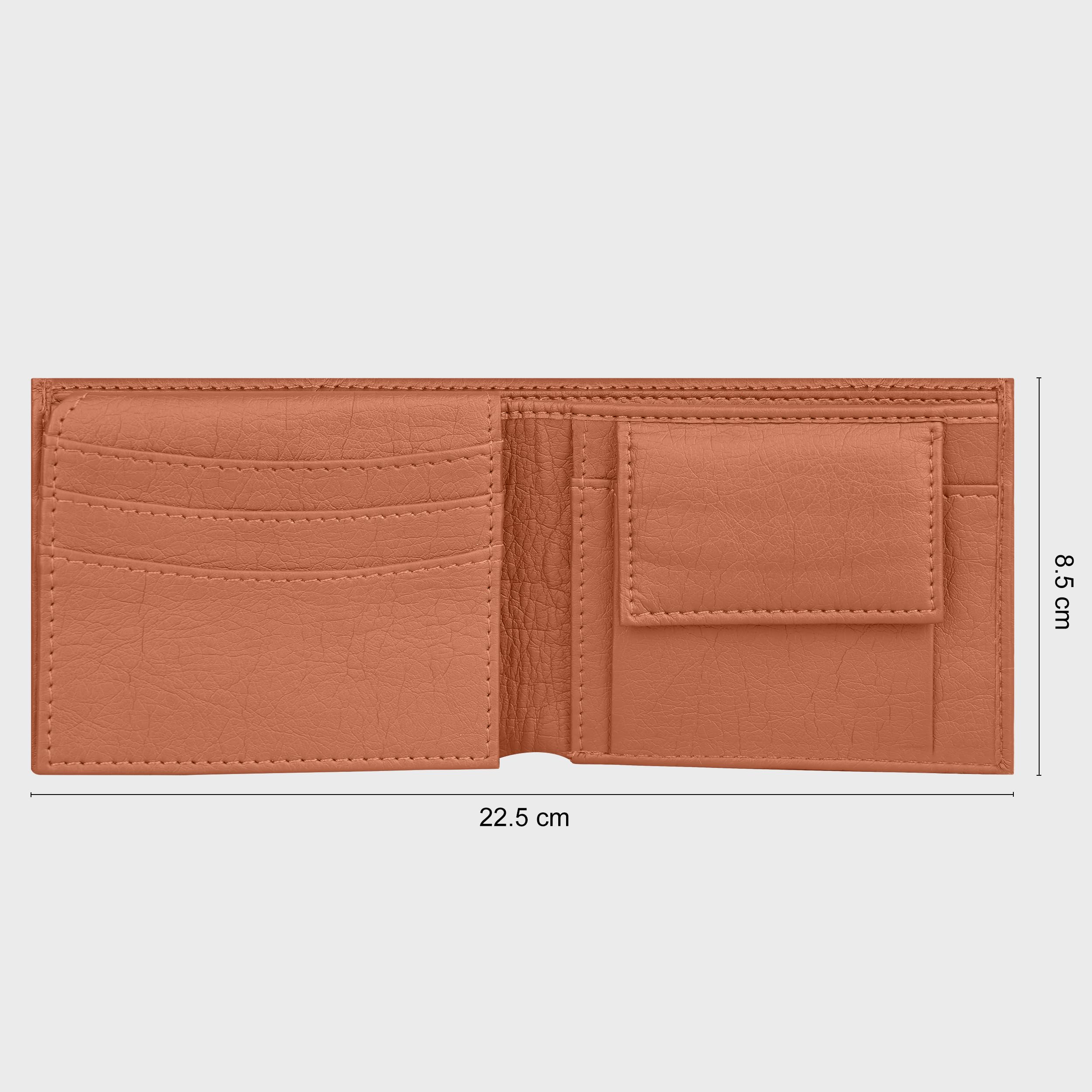 The Wallet Store Premium Quality Textured Men's Wallet - Tan