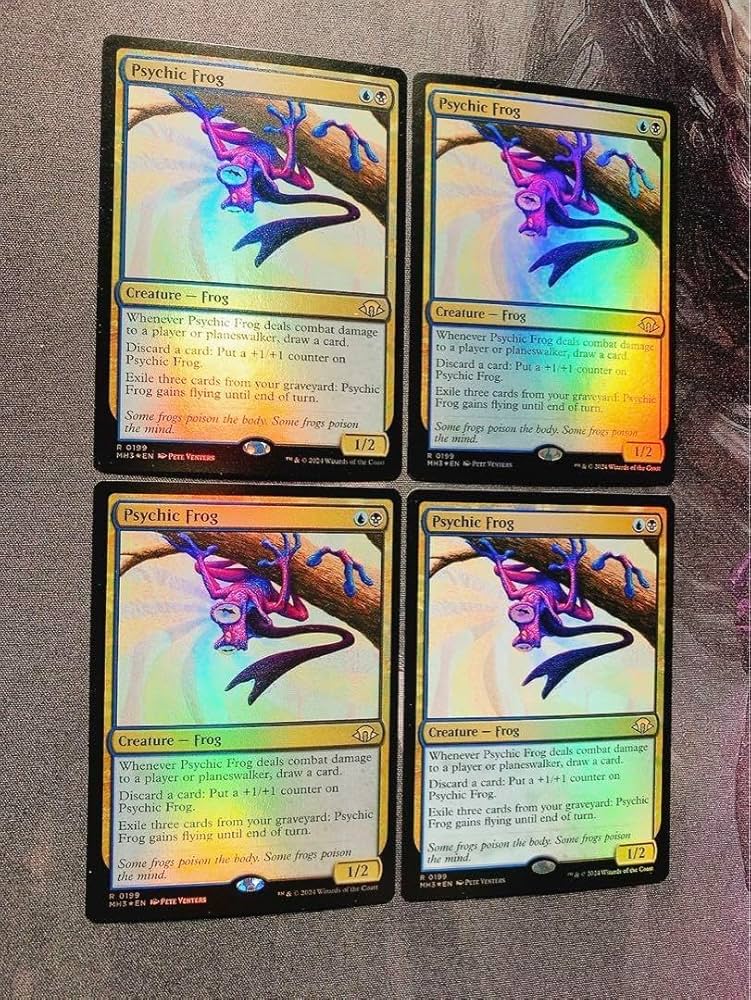 超能力蛙　英語版 ４枚セット 超能力蛙 Psychic Frog 英語 foil 4枚セット