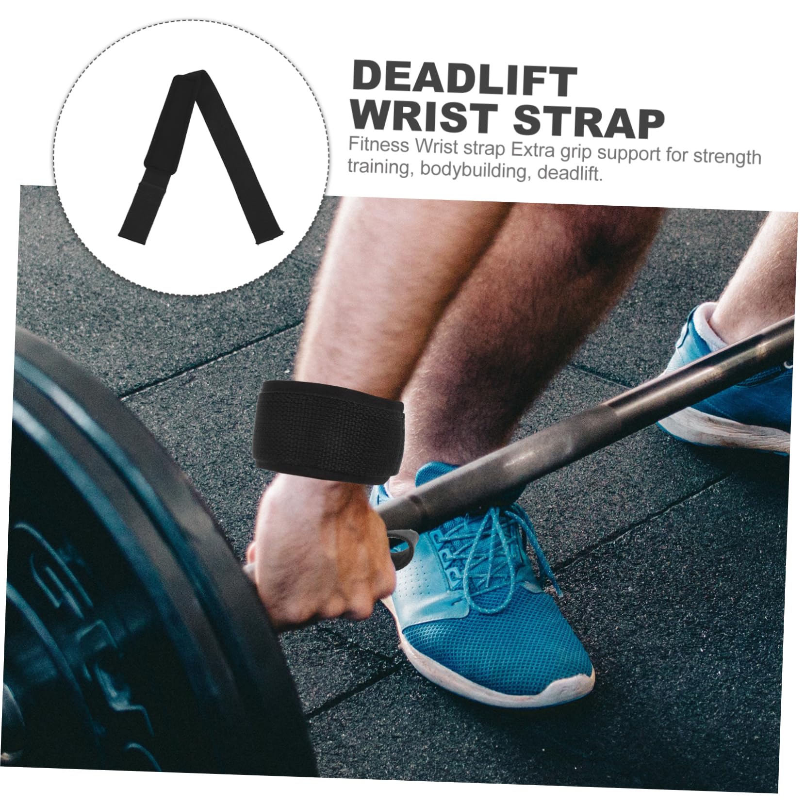 BESPORTBLE 5paia Fasce Per Polsi Antiscivolo Per Sollevamento Pesi Supporto Per Allenamento e Bodybuilding Cinghie Regolabili Per Deadlift e Fitness Da Sbr