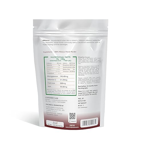 Miniatura 2 de Flor de hibisco en polvo Sabdariffa - Grado comestible 100 g (3.52 oz)