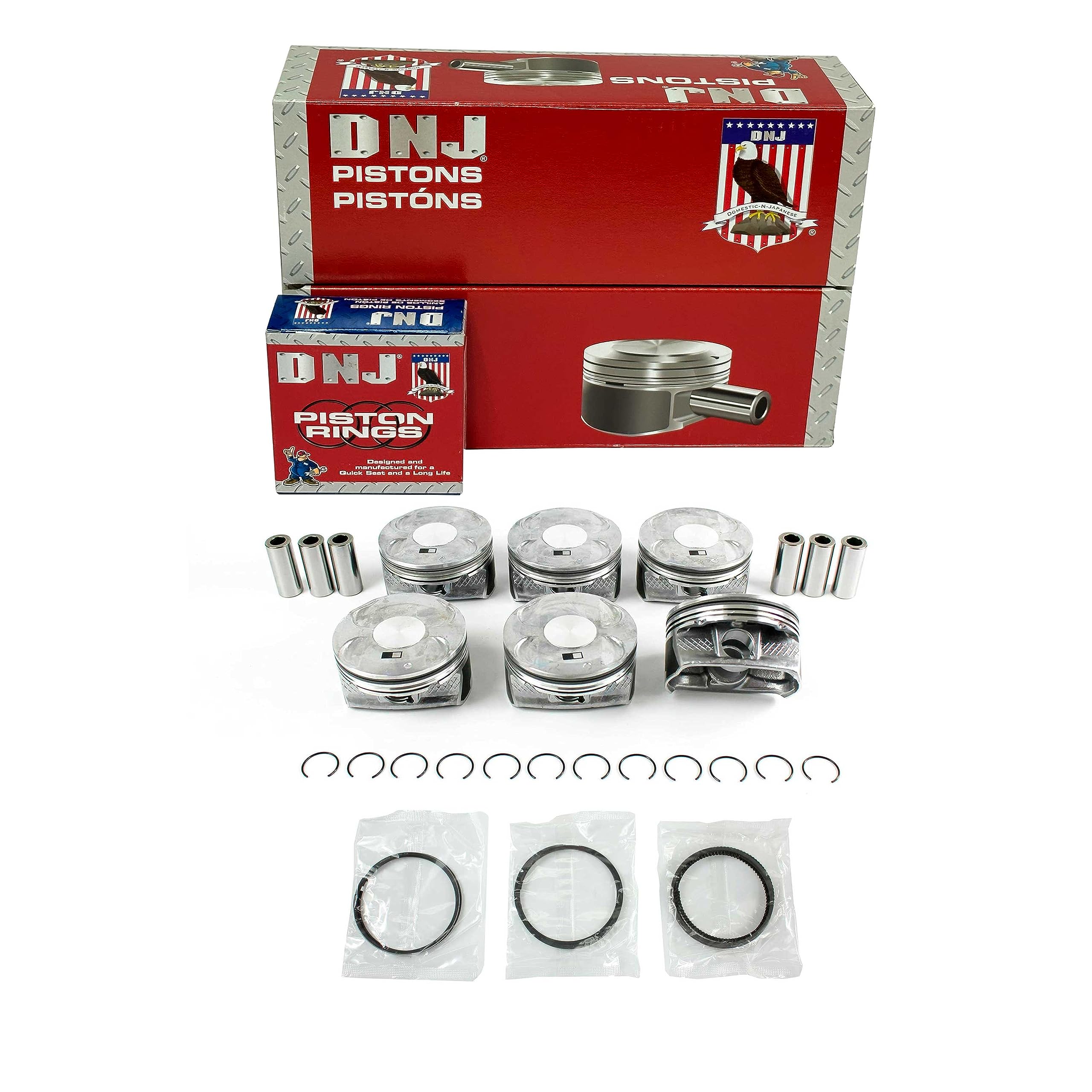 DNJ P1169 Standard Piston Set For 2011-2016 / Chrysler, Dodge, Jeep, Ram / 1500, 200, 300, Avenger, C/V, Challenger, Charger, Durango, Grand Caravan, Grand Cherokee, Journey, ProMaster - View #8