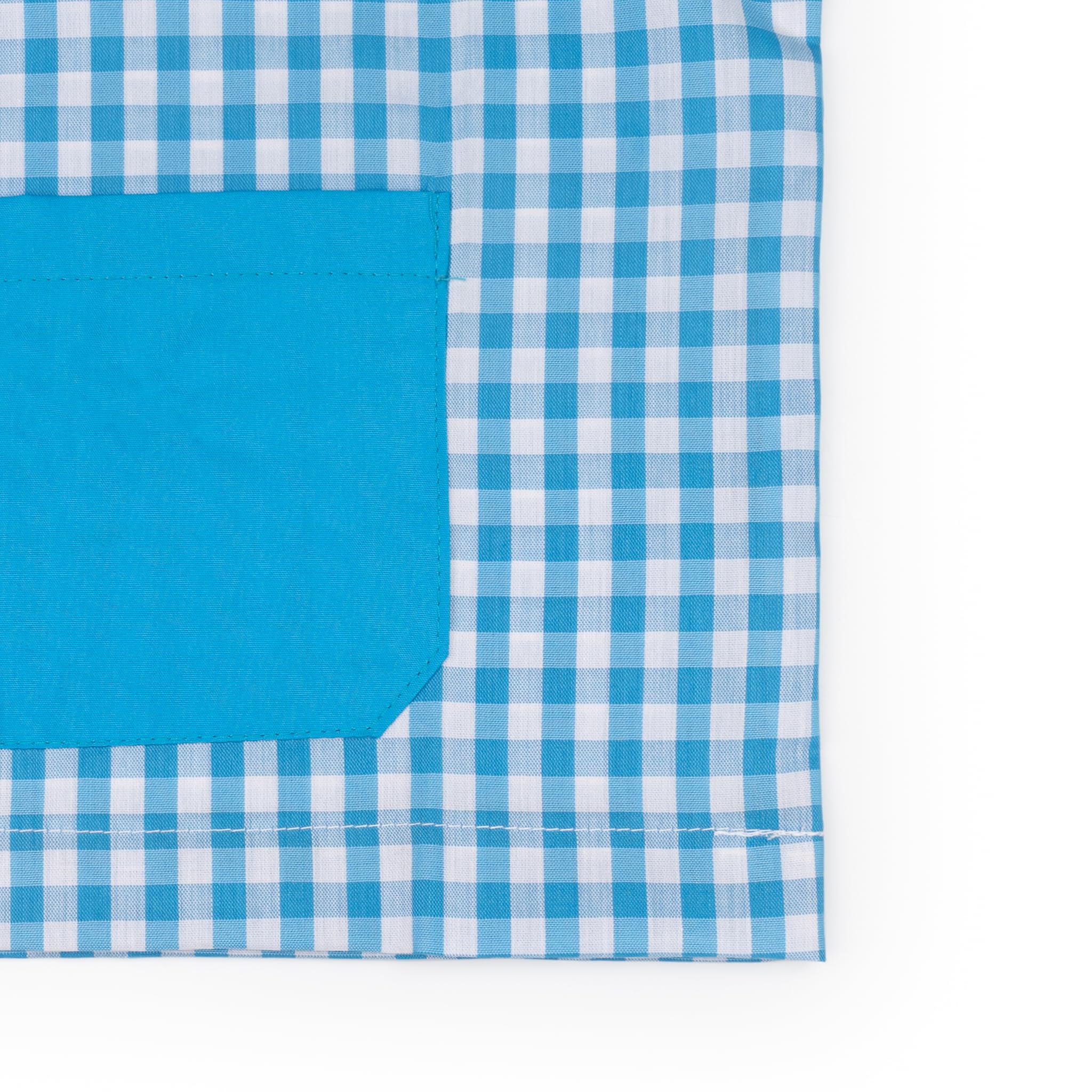 Wanapix | Blouse Écolier Personnalisée avec Nom | Tablier Blouse pour Enfants à Carreaux | De 1 an à 4 Ans