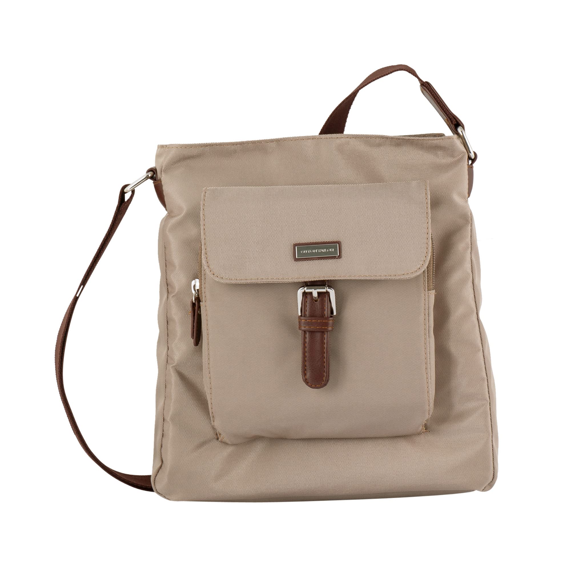 TOM TAILOR Women's Rina Shoulder Bag (Pack of 2), beige, 25x7x27,5, hobo