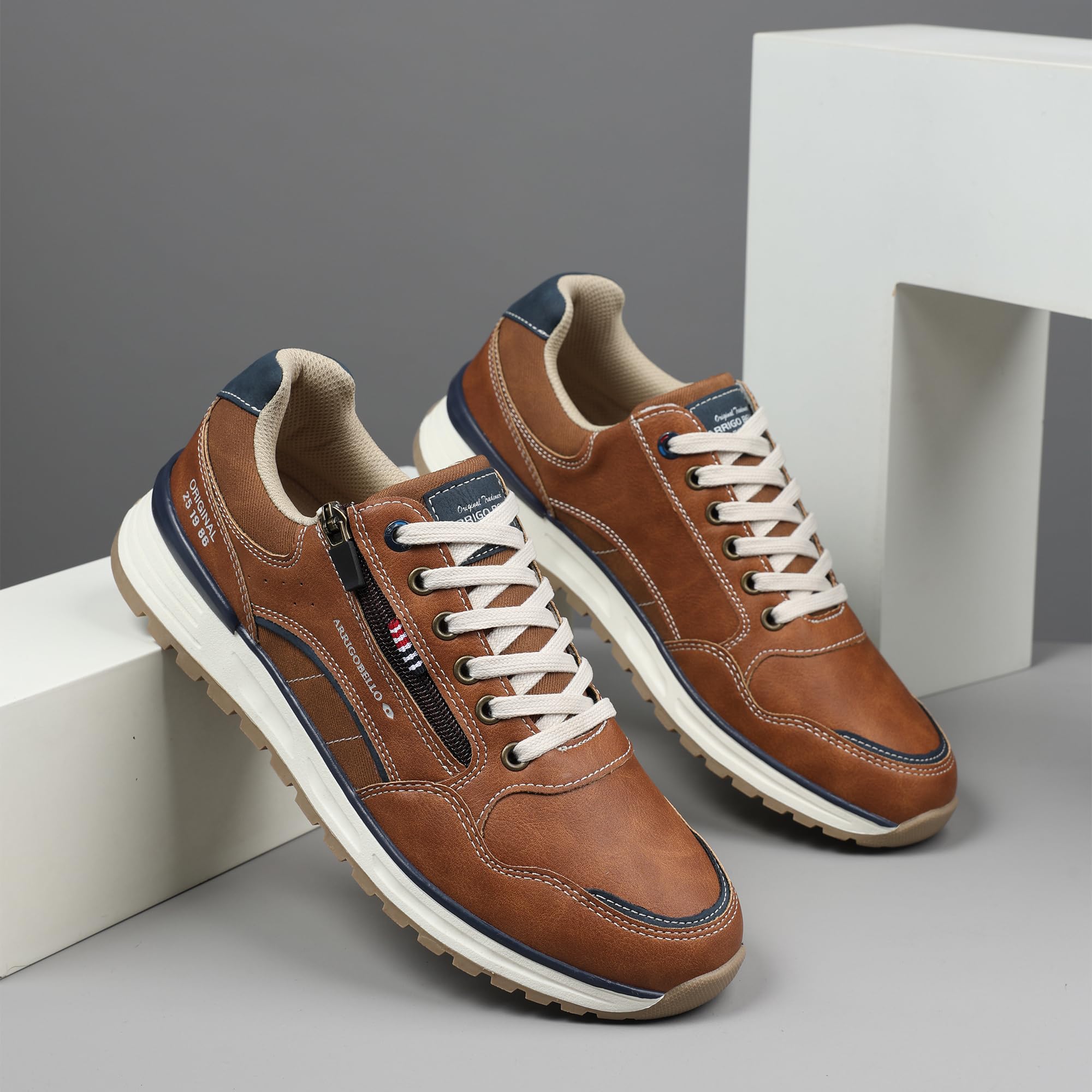 ARRIGO BELLO Zapatillas Hombre Zapatos Vestir Casual Deportivas Transpirables Gimnasio Correr Sneakers Talla 41-46