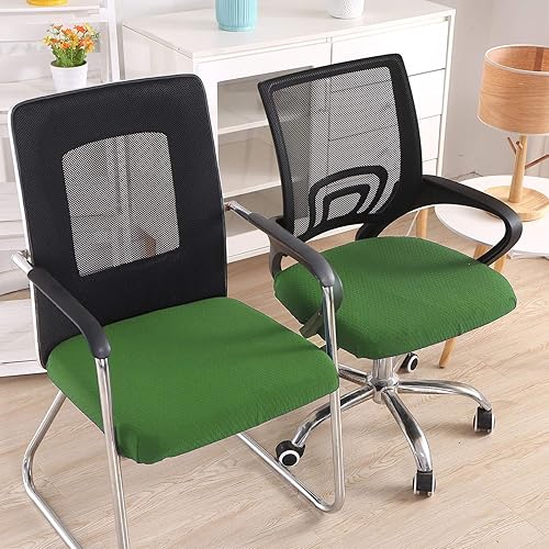 Miniatura 2 de Smiry - Fundas de jacquard con licra elástica, desmontables, lavables y antipolvo para asientos de oficina