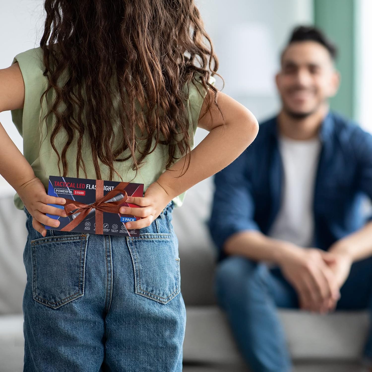 RECHOO Tactical Flashlights 4 Pack, Bright Zoomable LED Flashlights with High Lumens and 5 Modes, Waterproof Portable Pocket Flash Light for Emergency, Camping, and Outdoor Use - S1500 - - 