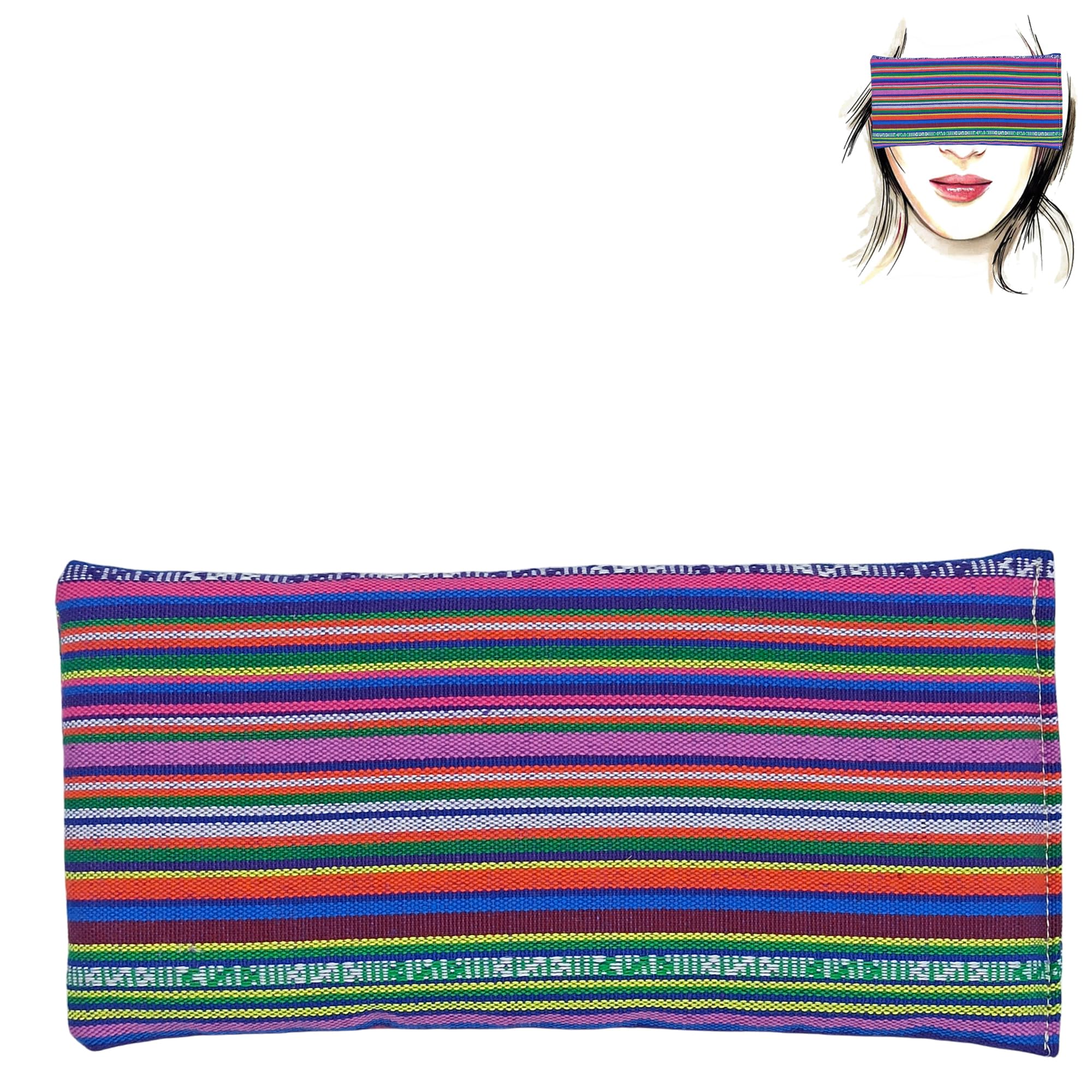 Coussin de Yoga pour les Yeux "Granada - lilas nouveau" | Oreiller pour les yeux | Graines de Lavande et de riz | Yoga, méditation, relaxation, reposer des yeux...