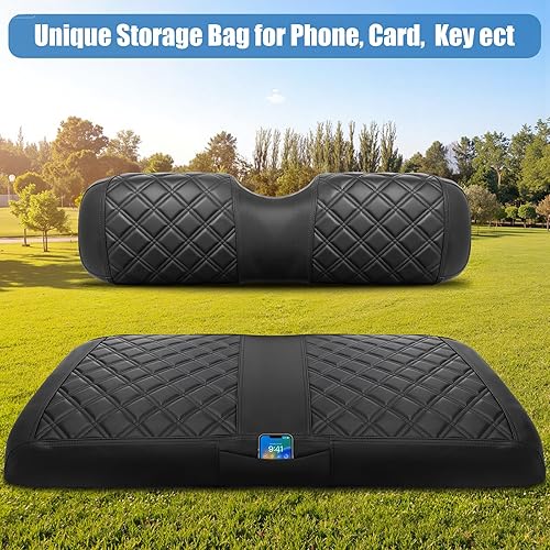 Miniatura 5 de EZGO - Funda de asiento delantero para carrito de golf para EZGO TXT 1994-2013 y EZGO RXV OEM, cojín de asiento ordinario, aspecto cóncavo y